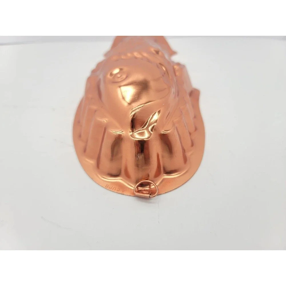 Vintage Copper-Colored Fish Jello Mold Kitchen Cottage Decor 13